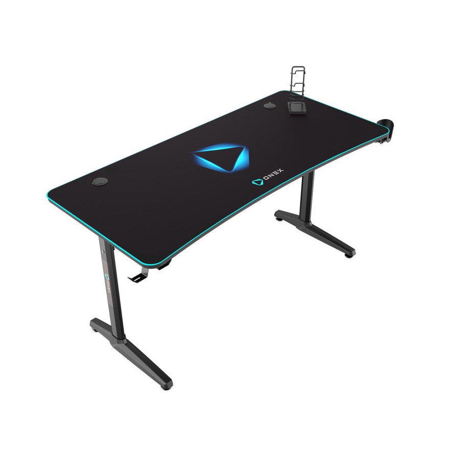 Meja Gaming Onex GD1600H - 60&quot; Mousepad USB Rack Holder - Gaming Desk ONEX GD1600H 152x60X76CM