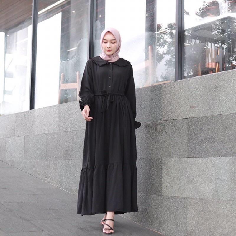 ( S M L XL XXL XXXL 5L ) Rowena maxy | Gamis jumbo best seller