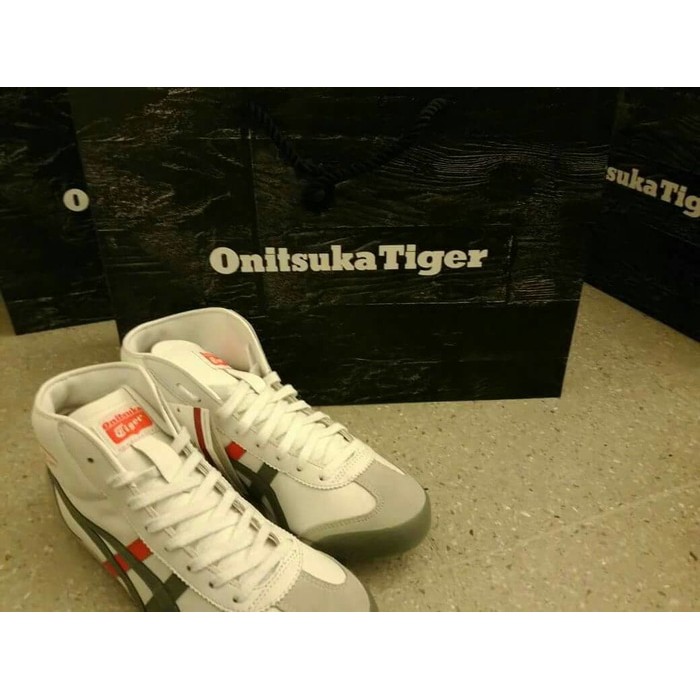 LARIS   Sepatu Boots Boot Onitsuka Tiger Asli Unisex Original NWT Putih Hitam  KUALITAS OK