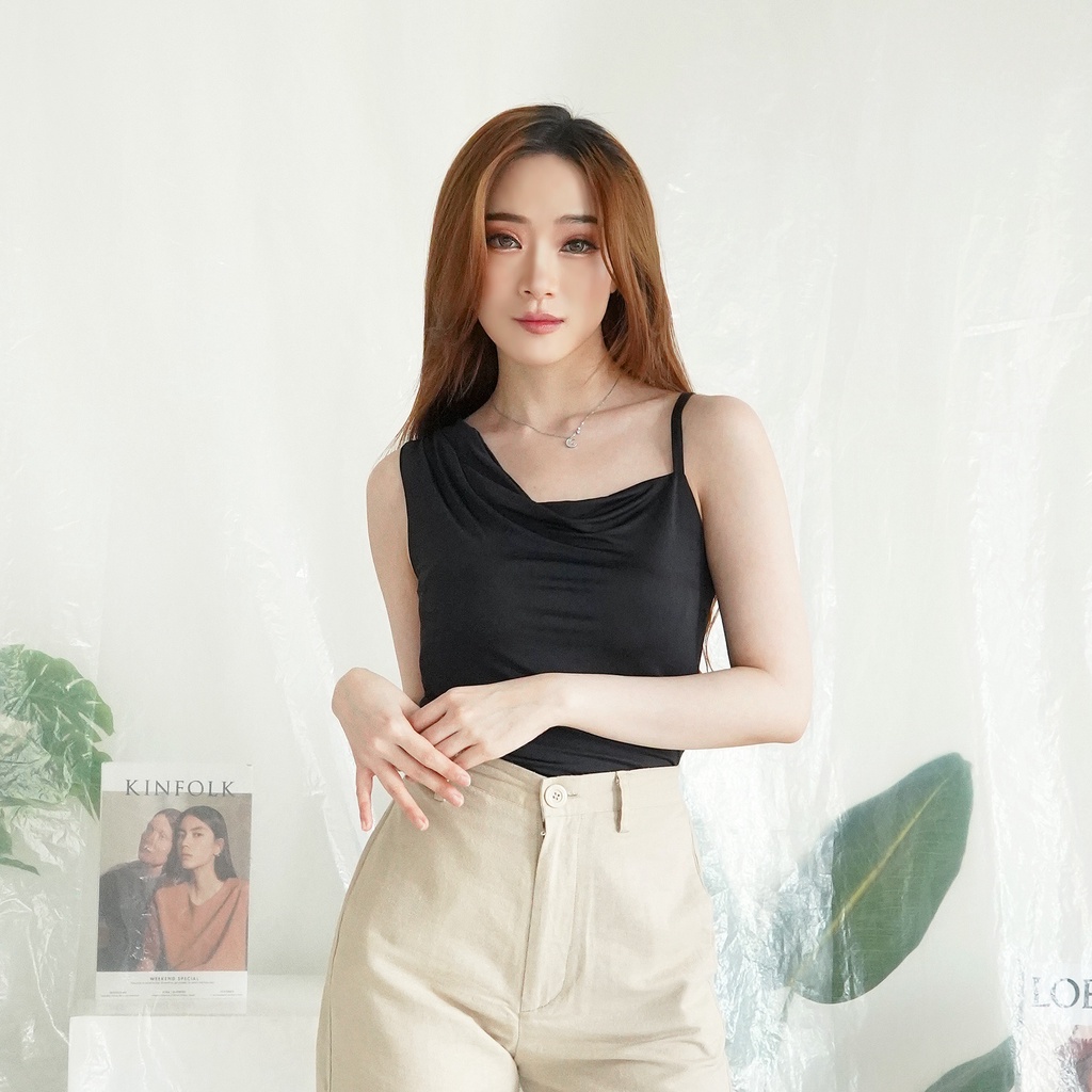 Korean Crop Tanktop Tarzan Baju Atasan Wanita Crop Top Korea Tank Top 017