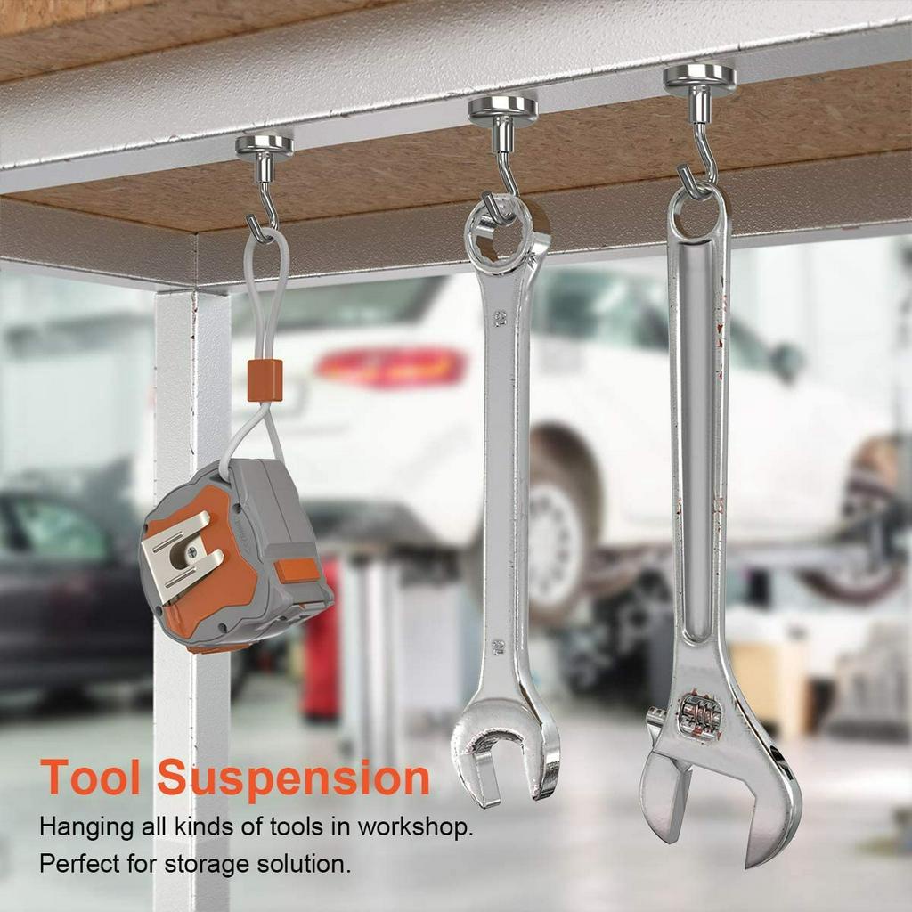 YGRETTE - 8PCS/PACK MURAH YOMI Magnet Gantungan Hook Strong Neodymium KAPSTOK CANTOLAN PERKAKAS DAPUR ALAT TOOLS SERBAGUNA HANGER MAGNETIC MAGNETIK TANPA SEKRUP PAKU HOLDER