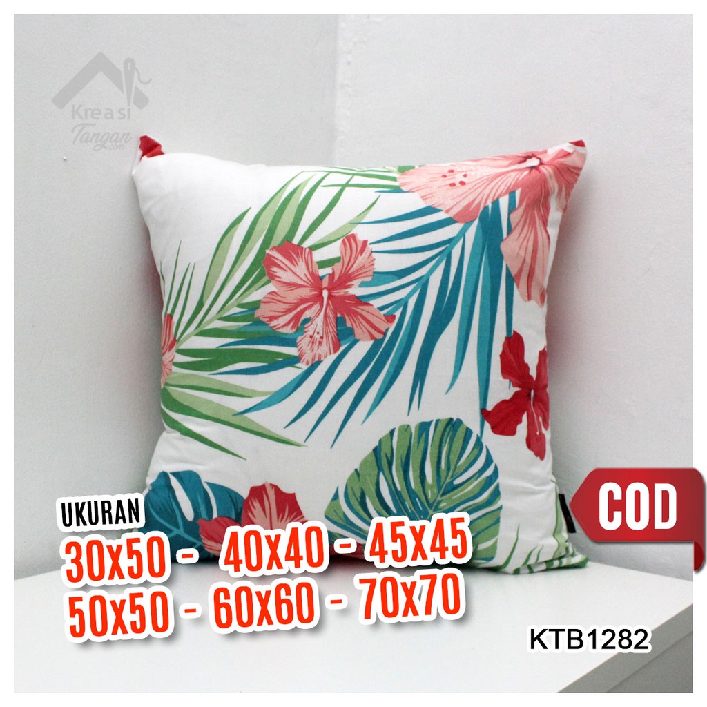 Sarung Bantal Sofa Ukuran 30x50, 40x40, 45x45, 50x50, 60x60, 70x70 - KTB1282