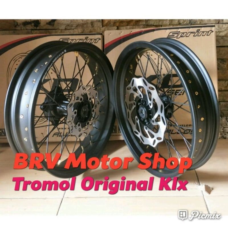 Velg SuperMoto Klx Bf D Tracker 150 - Velg 250-300 Tromol Original KLX Ring 17