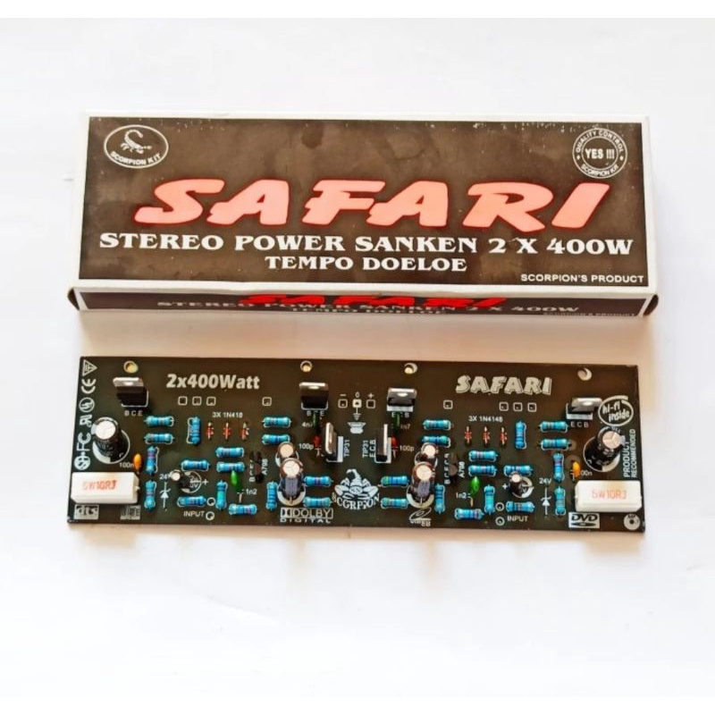 Kit Driver Safari Stereo Power Sanken 2 x 400 Watt