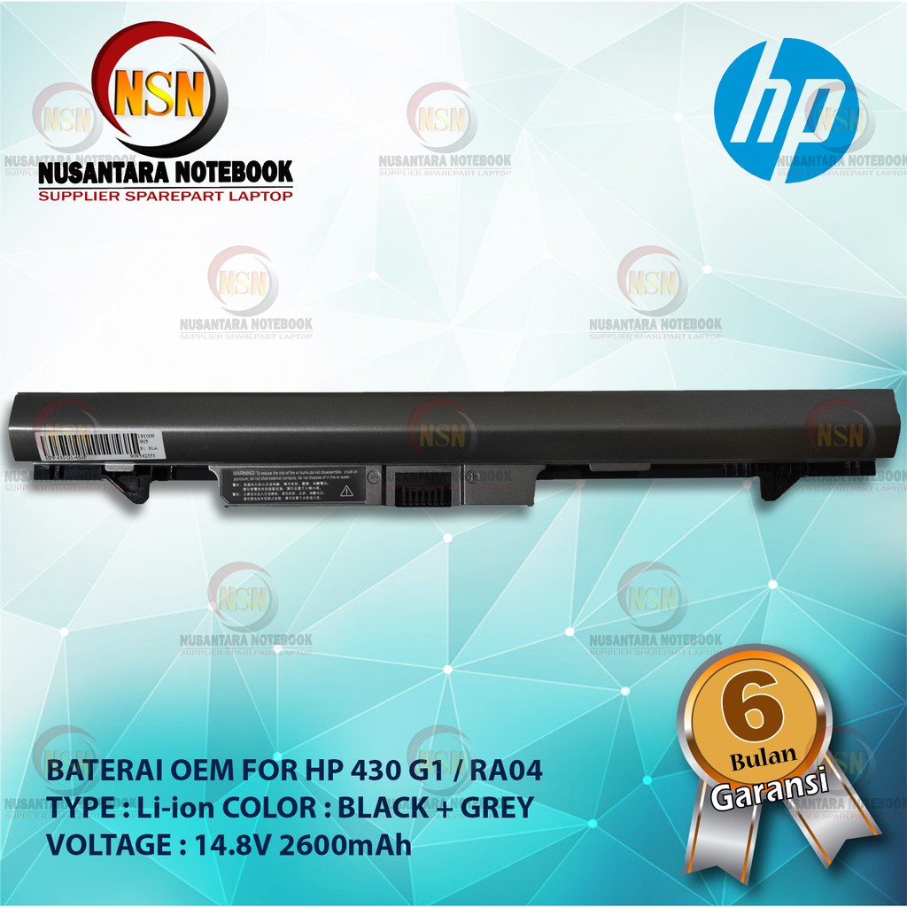 Baterai OEM For HP ProBook 430 430-G1 430-G2 RA04 HSTNN-IB4L