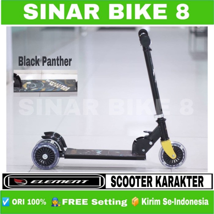 Scooter / Skuter Anak Karakter ELEMENT RMB Roda 2 dan Roda 3