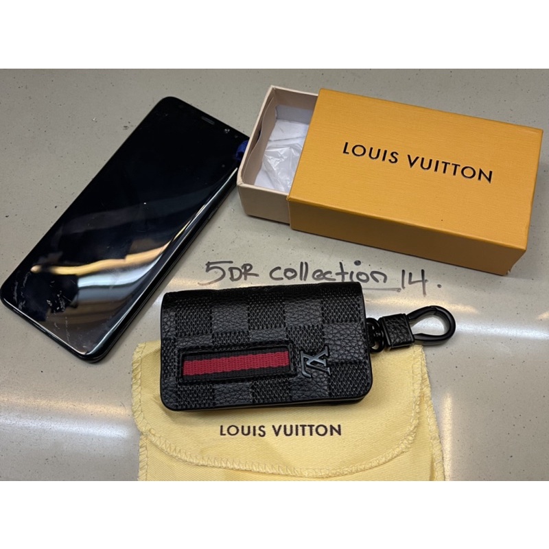 Dompet Gantungan Kunci LV KULIT SAPI Super Premium ada BOX ada tempat Stnk Motor / Mobil L1