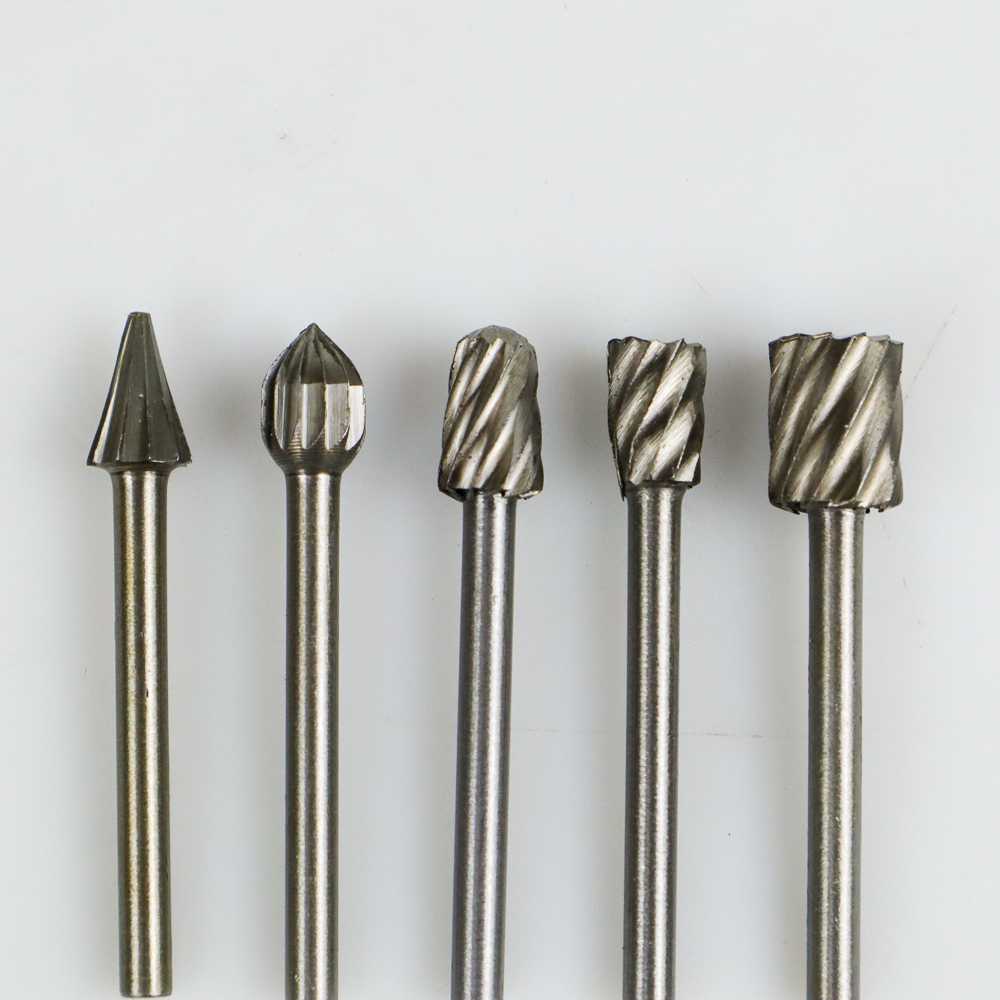 Mata Bor Tungsten Carbide Cone Spiral Bits 10 PCS / Mata Bor Pelubang Lubang Pelobang Lobang Pahat Pemahat Pengukir Ukir Pahat Kayu Engsel Bobok Kecil Mini Grinder Untuk Bor Ukir Panjang 1 Set Stainless Stainlis  Murah / Pembuat Lubang Kayu Murah Original