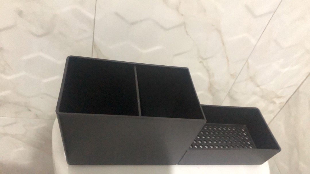 Rak Peralatan Dapur , Rak Serbaguna Peralatan Dapur Warna  Hitam 31x10x12 Cm Ri602