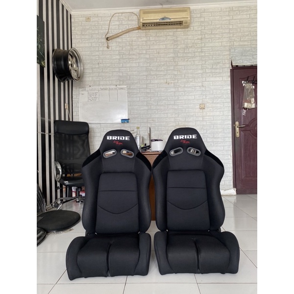 Jok mobil balap bride lowax hitam polos/jok mobil racing/jok racing universal