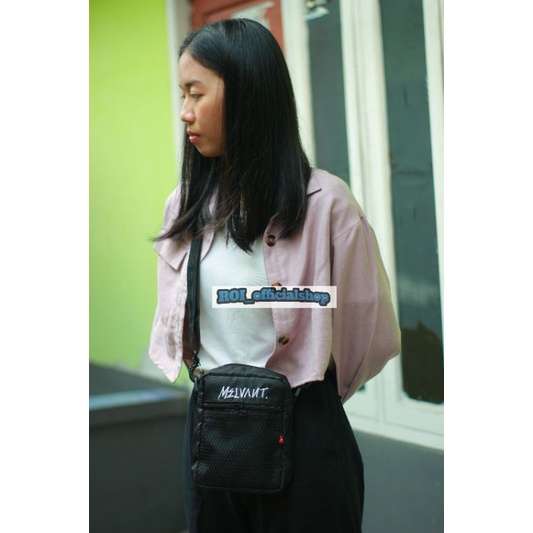 TAS SLEMPANG MINI BLACK - MELVANT COMPACT SHOULDER BAG