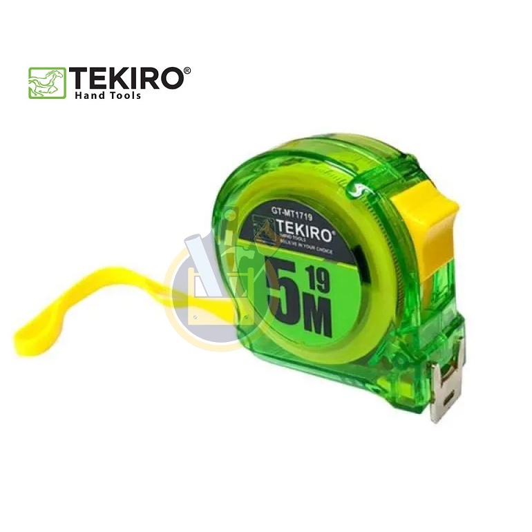 TEKIRO Meteran 5 Meter 5 M Meteran Transparan / Measuring Tape Rol Roll Matic Meter 5M Alat Ukur Panjang