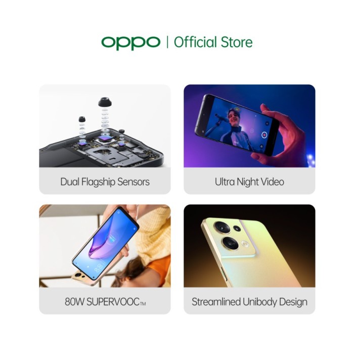 OPPO RENO 8 5G RAM 8/256 GB GARANSI RESMI OPPO INDONESIA TERMURAH