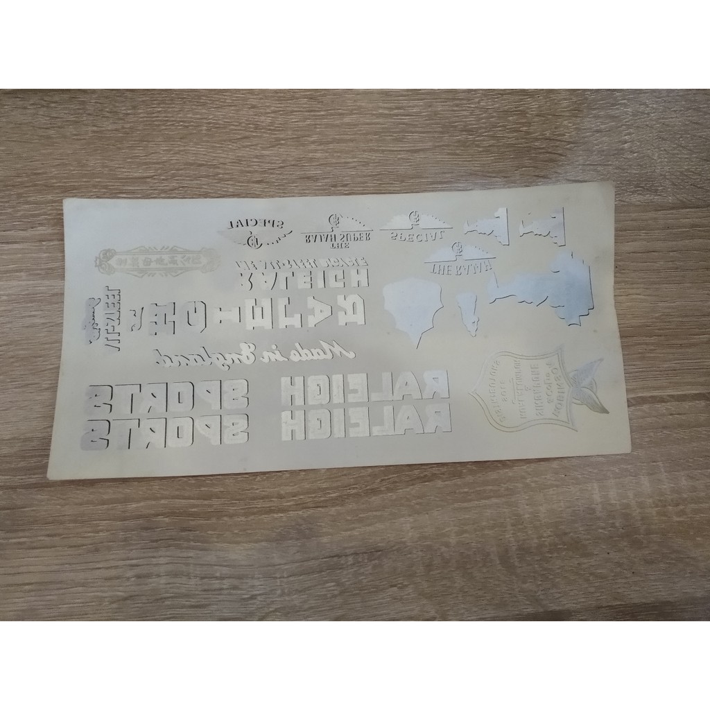TRANSFER MERK RALEIGH STIKER MERK RALEIGH TM SEPEDA ONTHEL TRANSFER MERK SEPEDA ONTHEL RALEIGH
