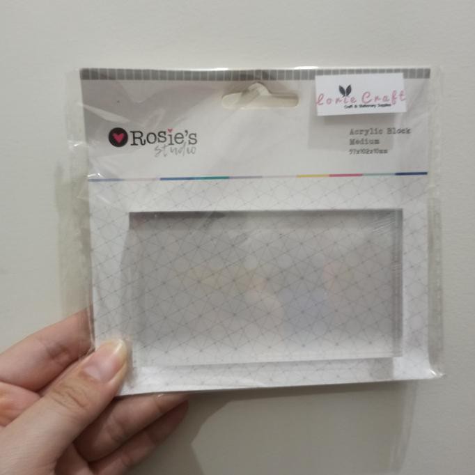 

Mantap Rosie'S Studio Acrylic Block Stamp Clear Medium - M Berkualitas