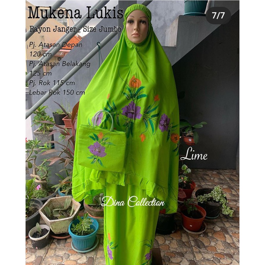 Mukena Lukis Jumbo Rayon Janger