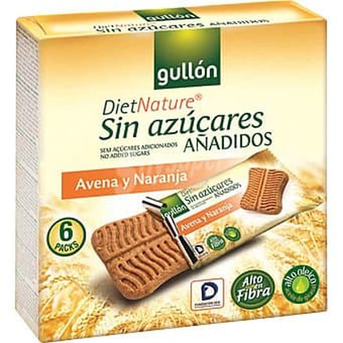 

Gullon Diet Nature avena y naranja 144 g / Cemilan Diabetes / Diet