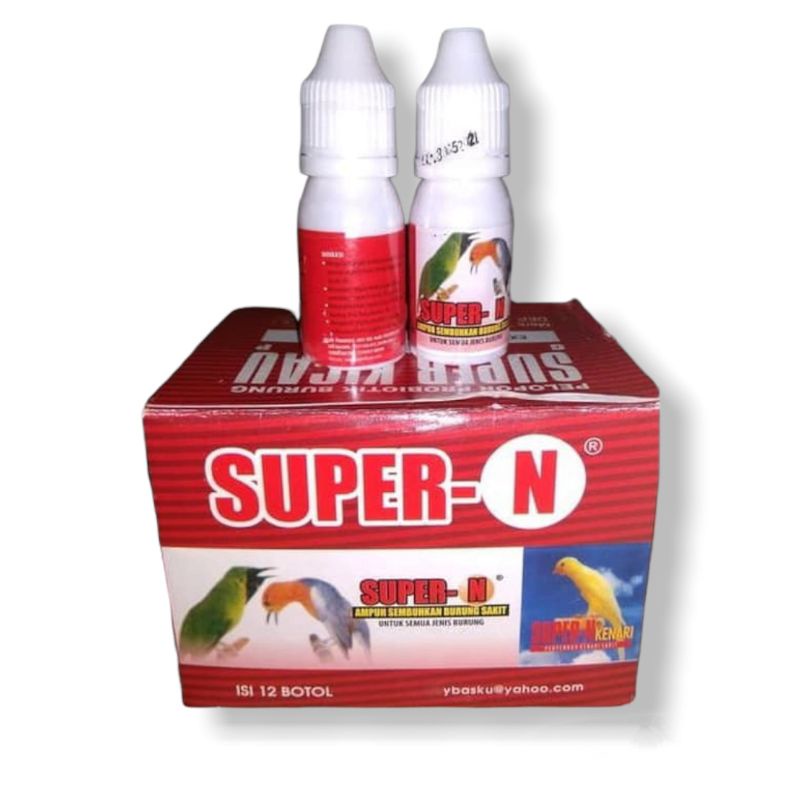 SUPER-N AMPUH SEMBUHKAN BURUNG SAKIT ISI 12 PCS METABOLIS BURUNG