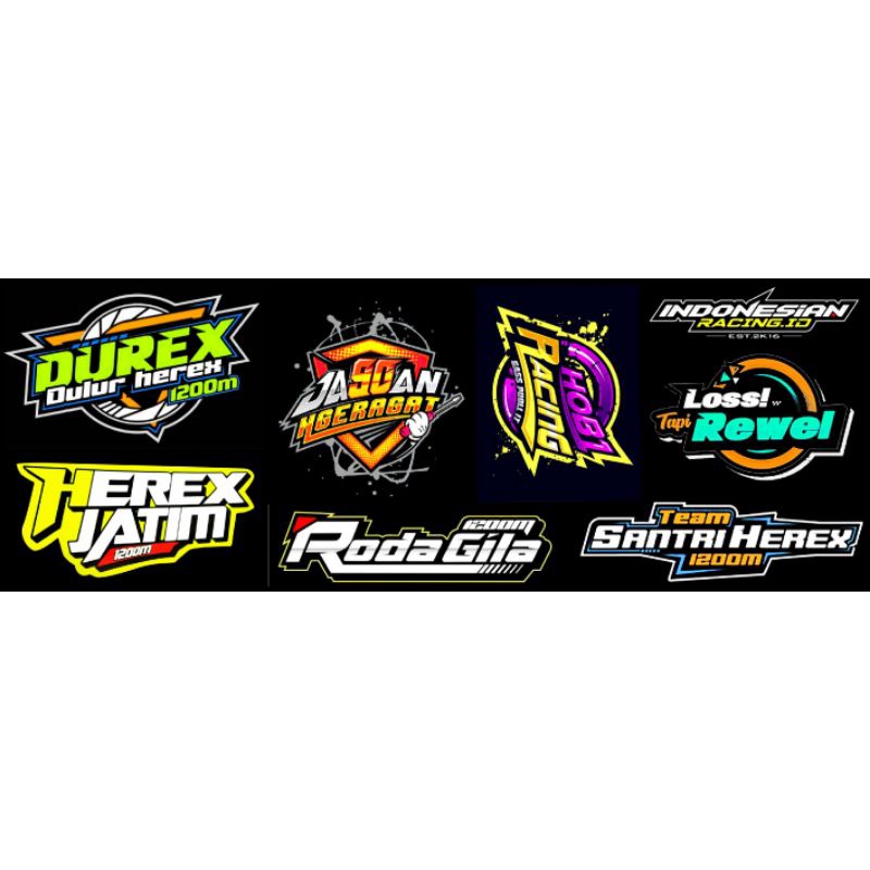 sticker pack racing herex jatim variasi helm motor