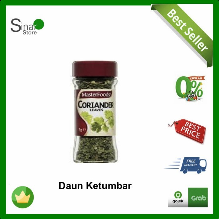 

MASTERFOODS BUMBU MASAK DAPUR DAUN KETUMBAR KERING / CORIANDER LEAVES