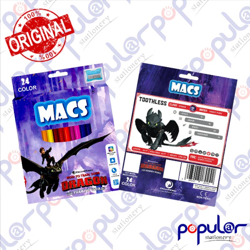 

Pensil Warna Macs 24C Dragon