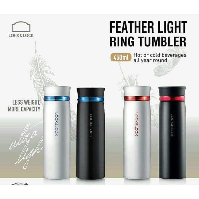 *LAILAIORIRE* Lock &amp; And n Lock LOCK&amp;LOCK LHC4131 Feather Light Ring Vacuum Tumbler 450ml