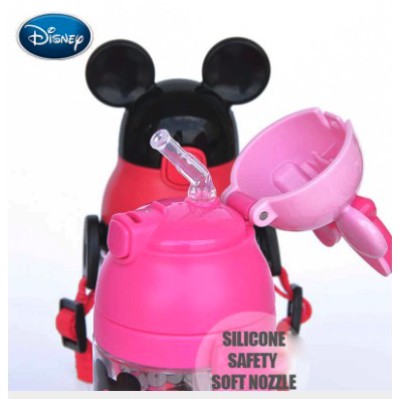 Original Disney Mickey Minnie Straw sedotan Bottle BPA FREE- 4262/4265