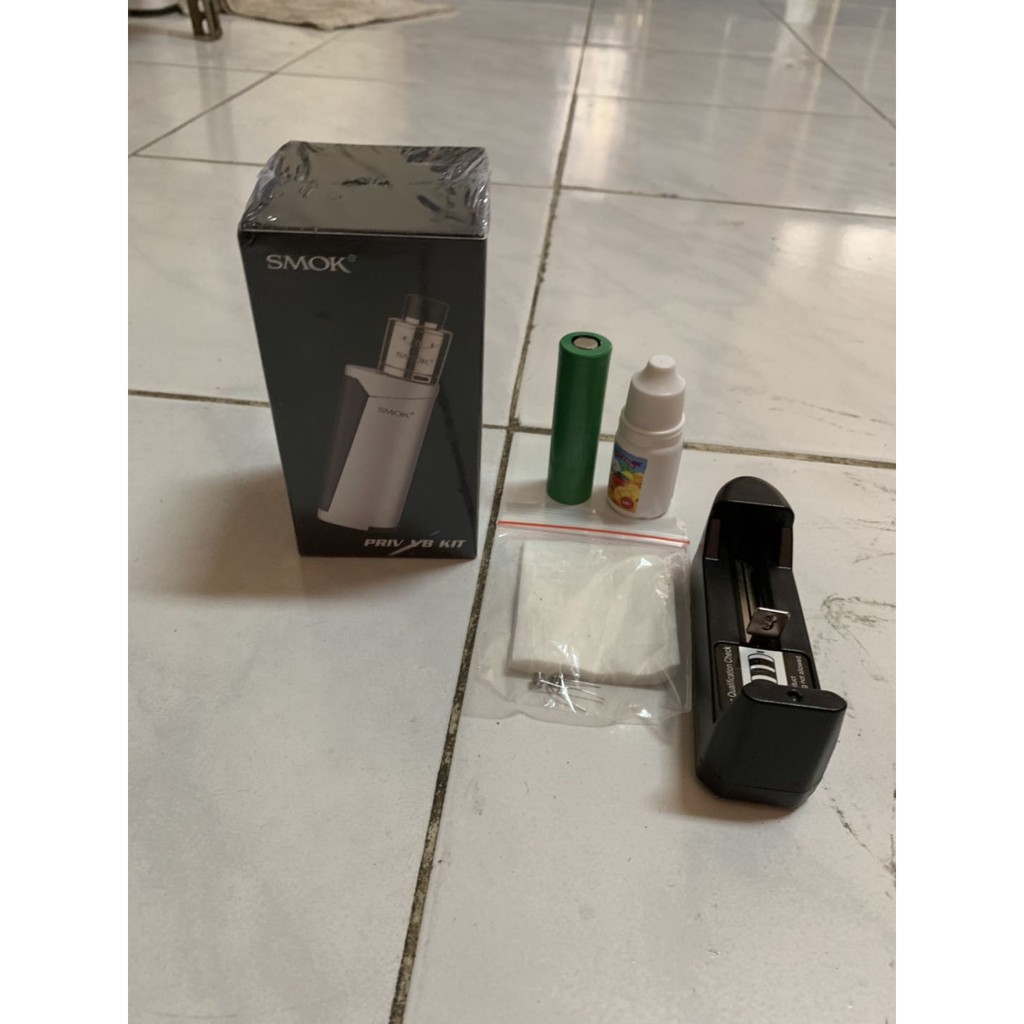 paket ngebul SMOK PRIV V8 KIT lengkap siap kebul