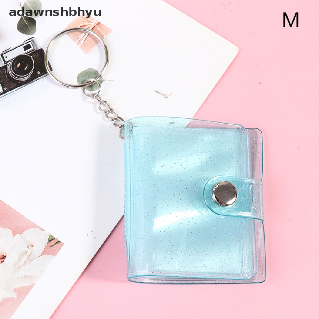 Album Foto adawnshbhyu 1/2inch PVC Sequin Name Card Holder 16kantong Foto Mini Pegang