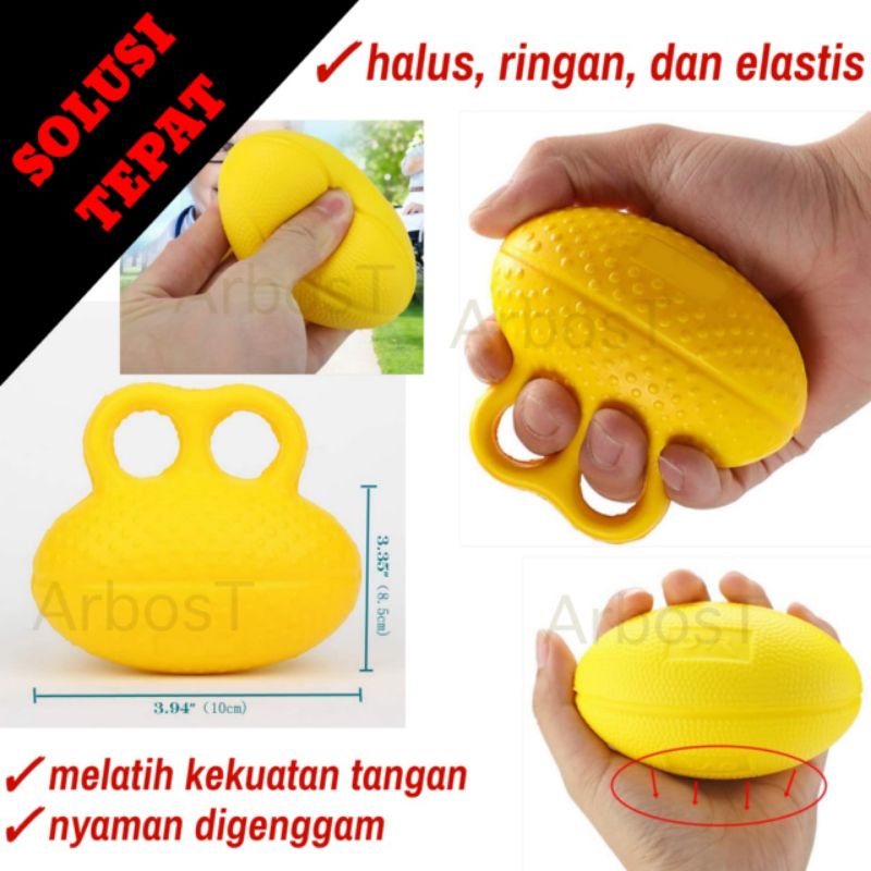 Terapi Tangan Bola Latihan Stroke Hemiplegia Kekuatan Motorik Otot Tangan Finger Grip Ball exercise