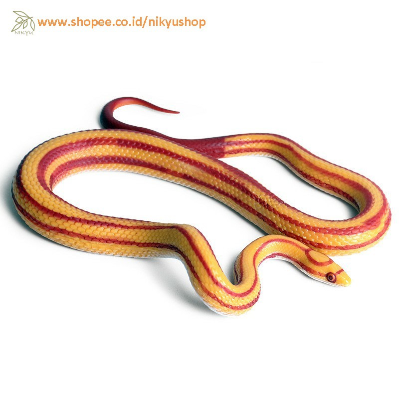 [Nikyushop] Mainan Edukasi Pajangan Koleksi Hewan Binatang Ular Jagung Corn Snake Animal Figure