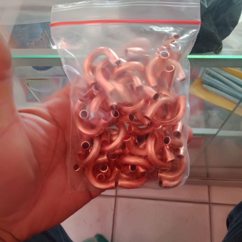 UBEND/U BEND Tembaga 1/4 uben sambungan Evapurator