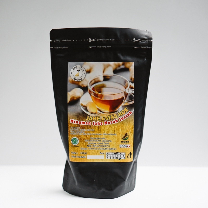 

Jahe Merah Serbuk Jahe Emas Koe 350 gram - Pouch Ziplock