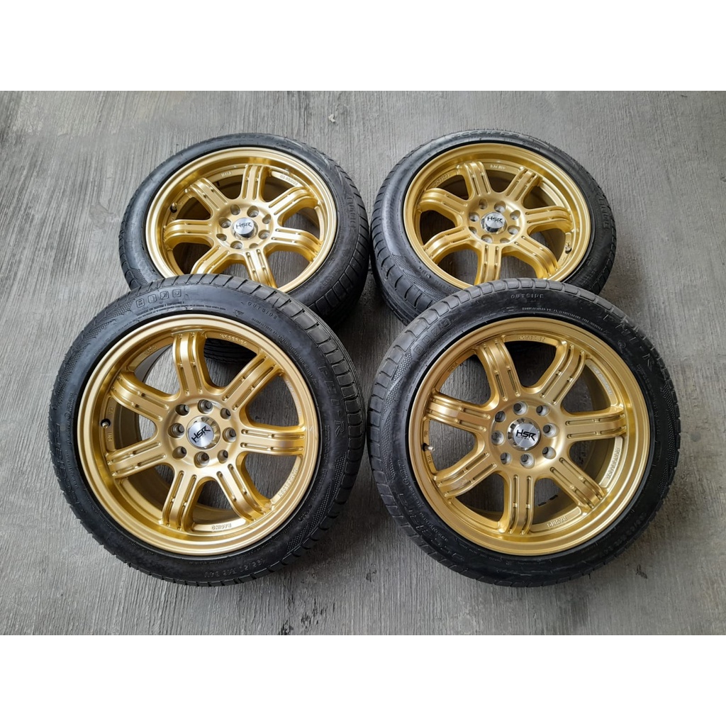 Velg Mobil Bekas Ring 16 Hsr Siak Pcd 4x100-4x114,3 + Ban 195 50 R16