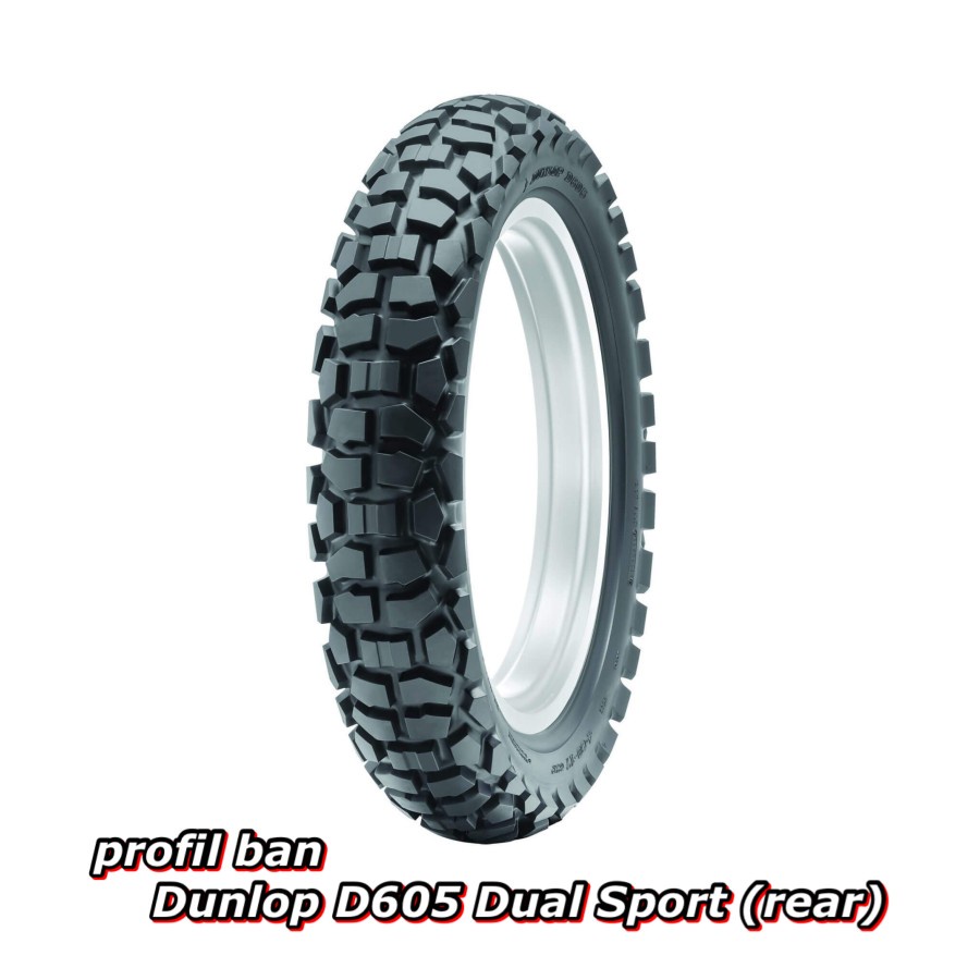 Ban Dual Purpose Semi Trail Dunlop D605 460-18 ( Belakang / Rear )