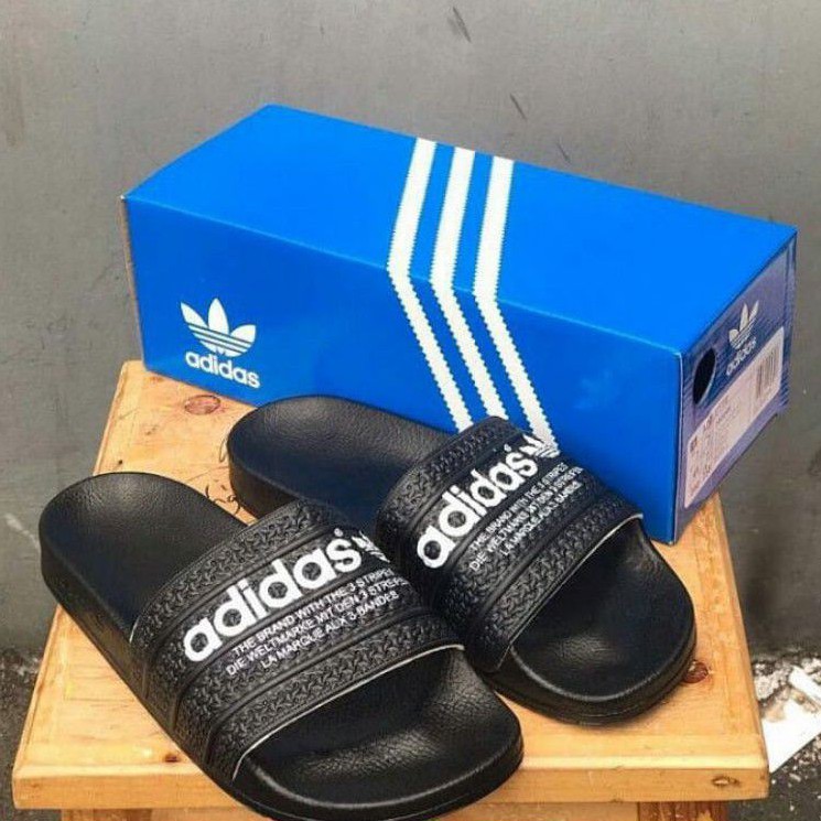 ADIDAS ADILLETE SANDAL3FOIL FLAGBLACK ORIGINAL