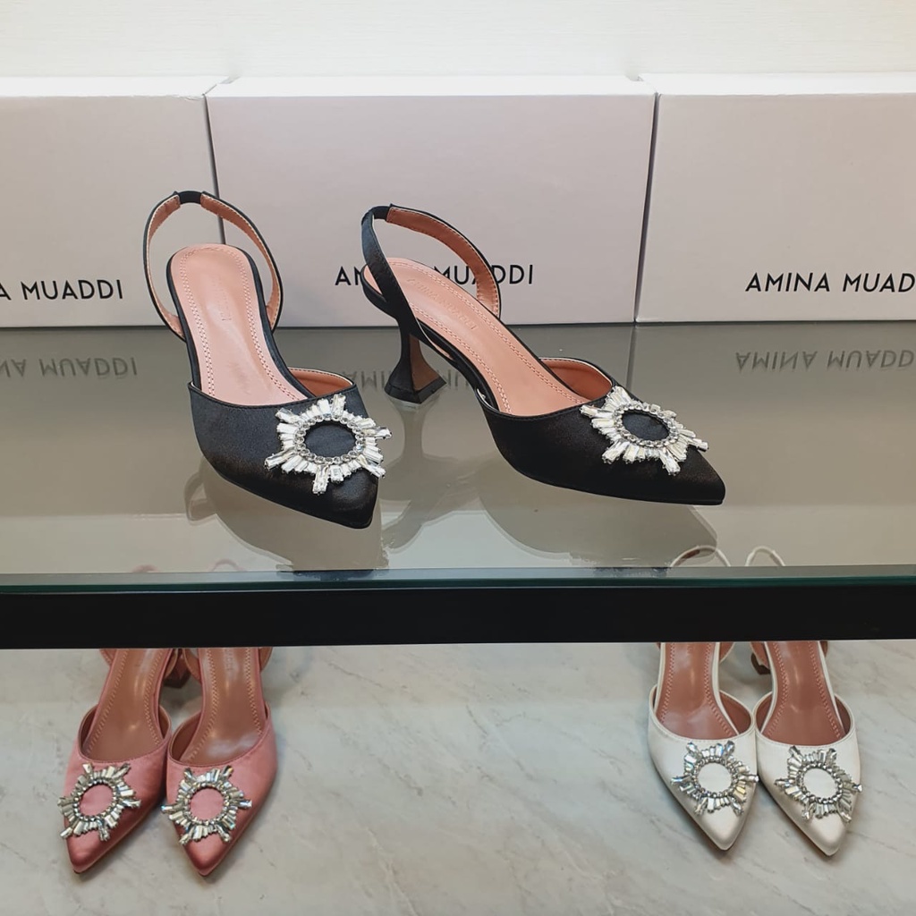 Amina Muaddi 762 - SNR Heels 7cm ( SALE RUGI )