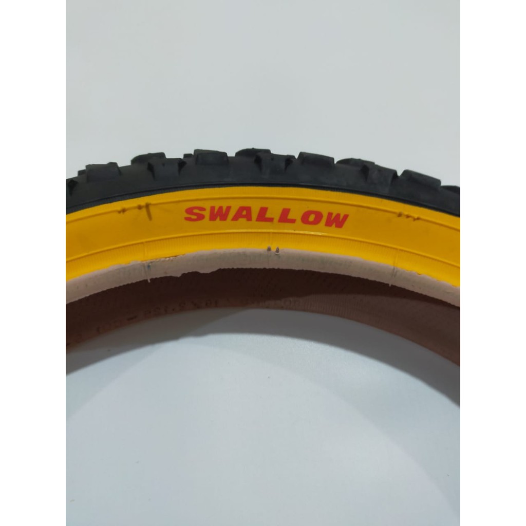 Swallow Ban luar 16 x 2.125 list kuning sepeda anak