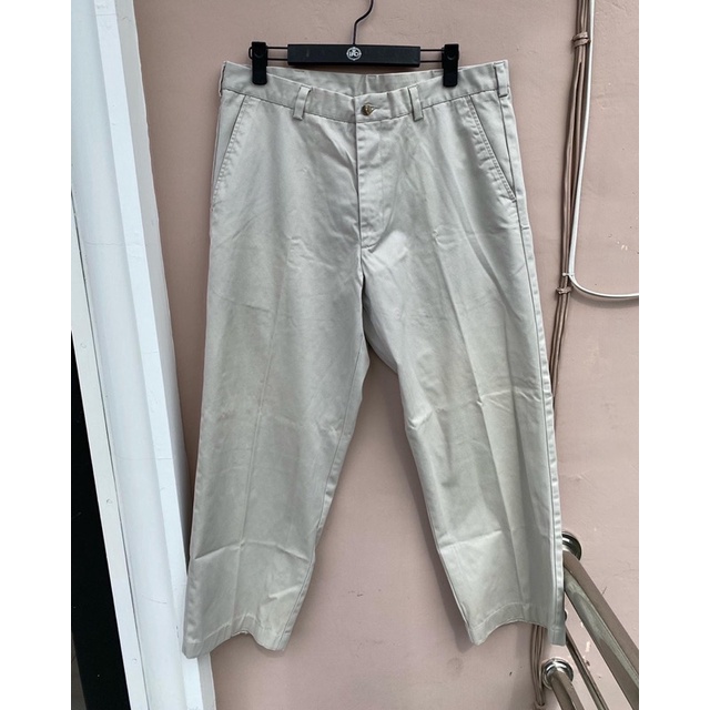 MONZA PRELOVED — Celana Panjang Keper Krem George Size 36-38