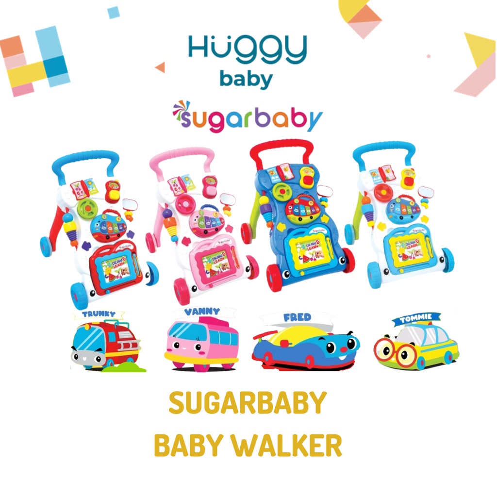 Sugarbaby Mini Car Baby Push Walker | Alat Bantu Bayi Belajar Jalan