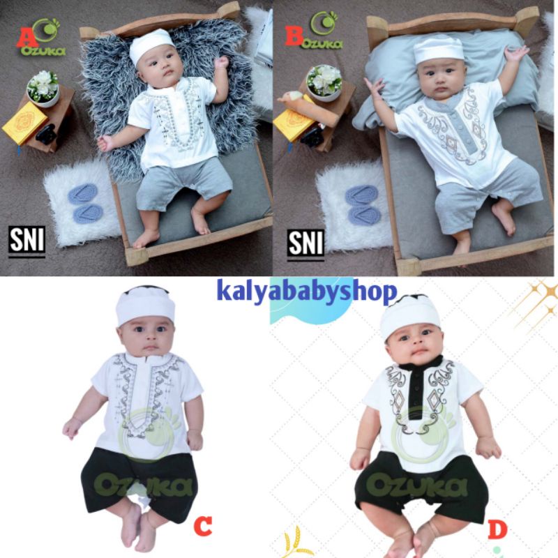 Baju muslim koko bayi baju Koko bayi laki-laki untuk aqiqah