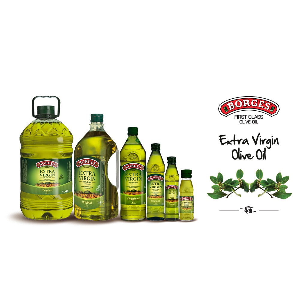 ORIGINAL - Minyak Zaitun Extra Virgin Olive Oil Borges 125ml - Bantu Memelihara Kesehatan Tubuh