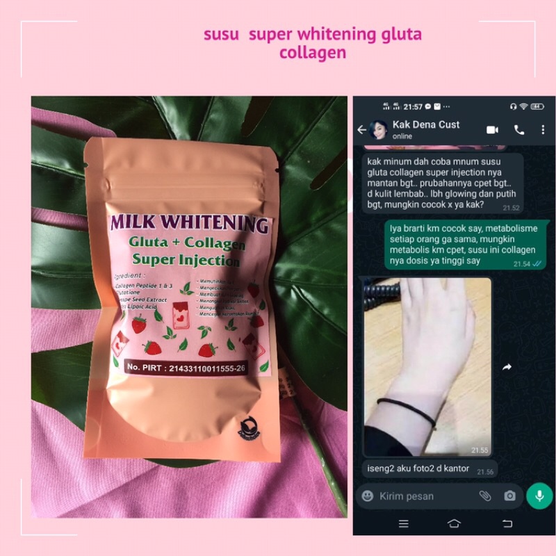 susu pemutih gluta collagen injection PIRT21433110011555-26