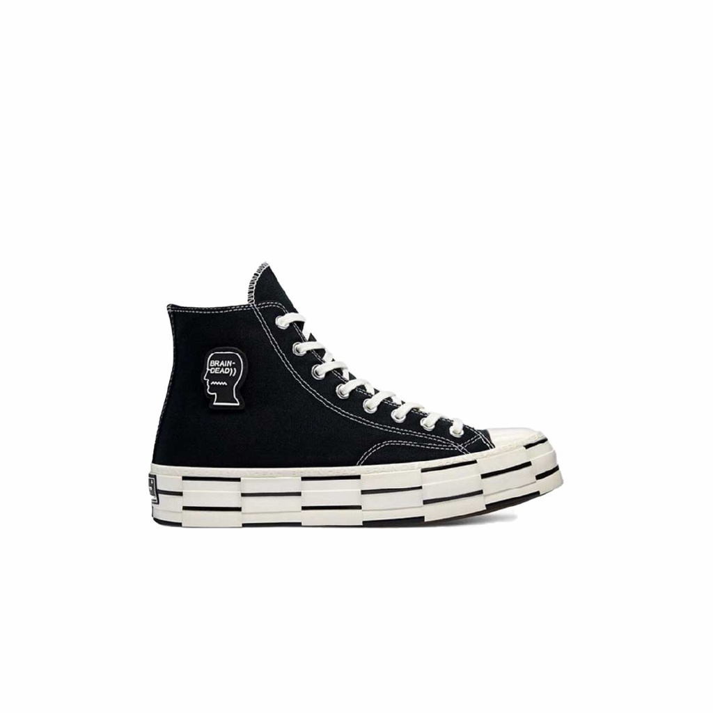 brain dead black converse