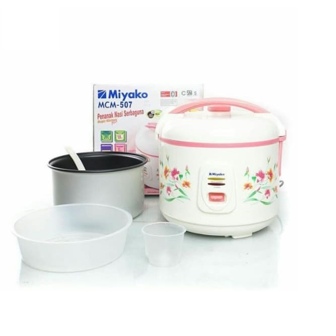MIYAKO Magic Com 1,8 Liter / Rice Cooker 3in1 MCM 507 - Garansi Resmi 1 Tahun