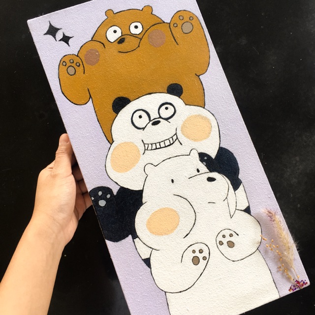 

We bare bears✨ - Oil Color Painting