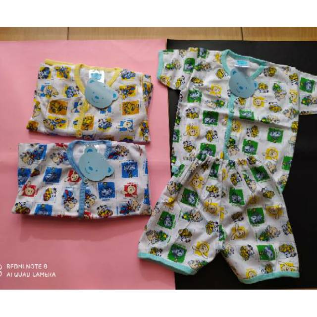 Stelan Bayi pendek papanda 3 - 6 bulan size M/L