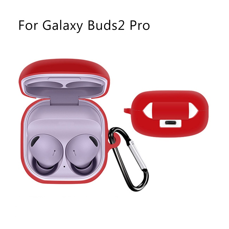 Bt Cover Earphone Silikon Pelindung Dengan Gantungan Kunci Untuk Buds2 Pro Headset Earphone Protective for Case Pouch