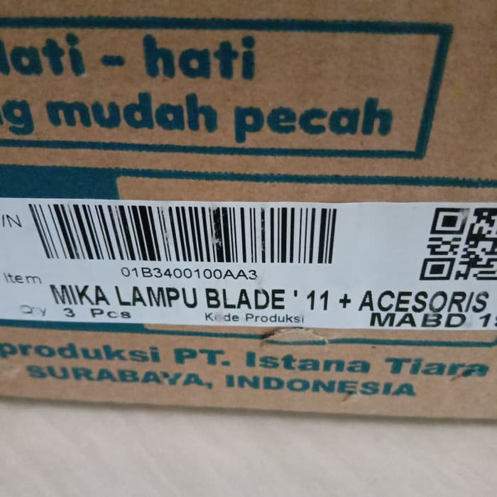 Mika lampu Depan blade '11 + Acesoris