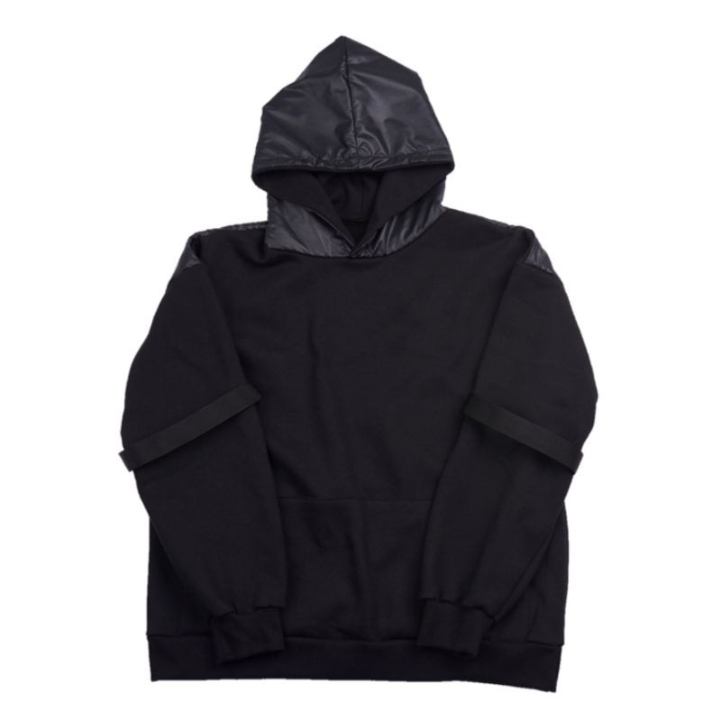 BELT HOODIE COMBINE hoodie pria aksen belt sweater pria